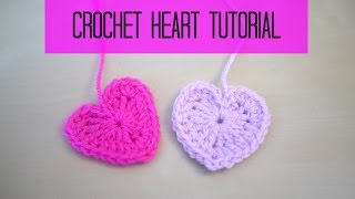 CROCHET heart tutorial  Bella Coco [upl. by Arley]