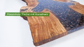 Massivholz Tische mit Kunstharz  Fantasteak [upl. by Merwin]