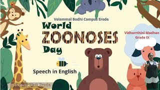 world zoonoses day is celebrated on 6 July 2021 speech in English [upl. by Jacobsen]