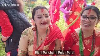 Rishi Panchami Puja 2023 Perth [upl. by Neerak]