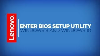 How To  Enter The BIOS Setup Utility In Windows 8 And Windows 10 [upl. by Anailil]