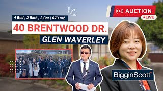 Live Auction  40 Brentwood Drive Glen Waverley [upl. by Maurreen]