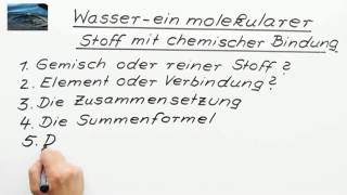 Eigenschaften des Wassers  Chemie  Allgemeine und anorganische Chemie [upl. by Hayilaa563]