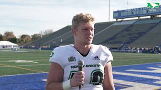 UND Football  Jaden Norby Postgame  11224 [upl. by Gower]