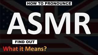 ASMR Meaning  How to Pronounce ASMR Full Form [upl. by Jurdi]