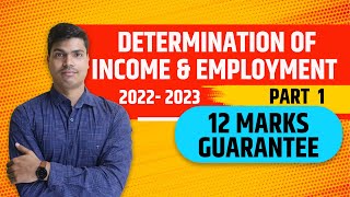 Determination of Income amp Employment AD AS Part 1 Class 12 Micro economics 12 Marks Guaranteed [upl. by Dodd]