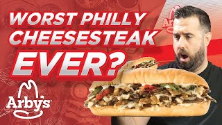 Worst Philly Cheesesteak Ever Arbys Classic Cheesesteak Review [upl. by Reichert53]