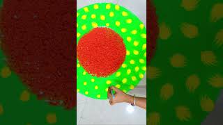 Unique Rangoli designs With ARTIST SHIKHA SHARMA 😍 shorts rangoli diwali [upl. by Yeltsew]