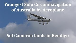 Youngest Solo Circumnavigation of Australia by Aeroplane  Sol Cameron [upl. by Norman897]