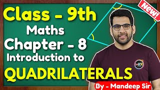 Class  9th Ex  8 Intro Quadrilaterals Maths New NCERT CBSE [upl. by Naut490]