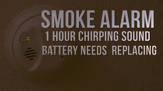 Smoke Alarm Battery Needs Replacing Low Battery 1 Hour Annoying Chirping Sound [upl. by Mosira]