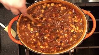 Easy Vegetarian Chili Recipe and Demo [upl. by Ynnavoj]