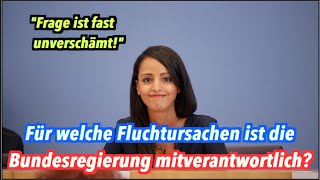 quotFast unverschämtequot Frage Für welche Fluchtursachen ist die Bundesregierung mitverantwortlich [upl. by Enelrae581]