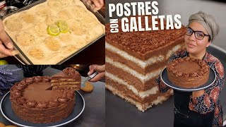 3 Postres fríos con galletas y sin horno [upl. by Aerda]