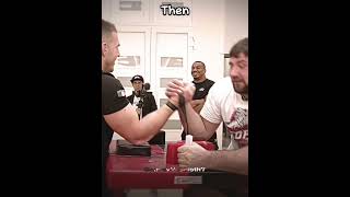 Ermes Gasparini vs Vitaly Laletin Then vs Now 🦾🥶 armwrestling ermesgasparini shortsvideo [upl. by Gisele]