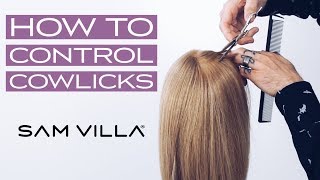 How to Fix your Hair from Sticking Up in the Back of your Head  TheSalonGuy [upl. by Ahsienroc]