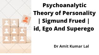 Psychoanalytic Theory of Personality  Sigmund Freud  id Ego and SuperEgo [upl. by Ahsiem567]