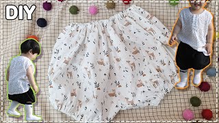 No44 DIY Baby Bloomers  아기블루머 바느질 방법 코튼빌 Babybloomers sewingtutorial [upl. by Etam85]