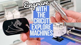 HOW TO ENGRAVE WITH THE CRICUT EXPLORE MACHINES  MAKE DOG TAGS WITH ME [upl. by Anoiuq]