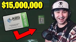 Summit1g finds RARE GREEN KEYCARD worth 15 Million in Escape from Tarkov [upl. by Alisun]