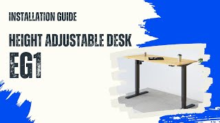 Standing Desk EG1 Installation Guide [upl. by Nauqyaj]