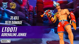 35 KILL 197K DAMAGE lTooTI KOGA PALADINS COMPETITIVE DIAMOND ADRENALINE JUNKIE [upl. by Nnauol]