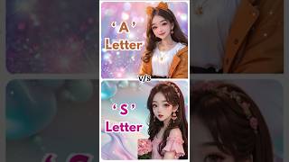 A 💌 Letter 💖 𝚟𝚜 S ✉️ Letter 💝 shorts chooseyourgift fhislamicword [upl. by Roter]