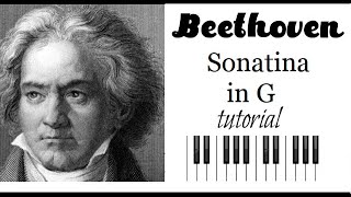 Beethovens greatest Sonatina TUTORIAL  Classical Piano Workshop [upl. by Ecirtnuahs332]