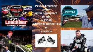 NASCAR Whelen Modified Tour The winning laps of Patrick Emerling part2 [upl. by Idisahc224]