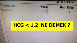 HCG SONUCU OKUMA  2 DK DA ÖĞRENİN [upl. by Wolram]