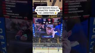 When Liam Neeson understood the assignment nhl hockey jumbotron actor liamneeson [upl. by Hoon]