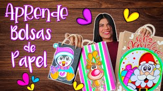 🎁CÓMO HACER BOLSAS DE REGALO con PAPEL😍Fácil El Mejor Tutorial💕 [upl. by Netsirhc115]