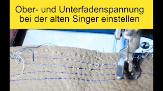 🧵Fadenspannung einstellen Ober und Unterfaden bei Singer [upl. by Nahtam]