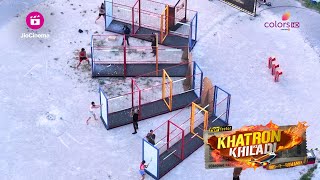 Abhishek Krishna Nimrit Sumona ने Stunt शुरू किया  Khatron Ke Khiladi S14 [upl. by Sipple]