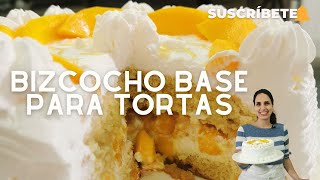 ¡BIZCOCHO BASICO PARA TORTAS Paso a paso montaje armado y decorado  Sandra Jarufe  Pasteleria [upl. by Lias811]