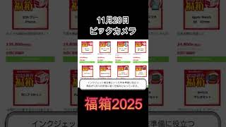 ビックカメラ福箱2025｜年内配送対応の新商品も！全66種類の中身と応募方法を徹底解説 [upl. by Jeanette]