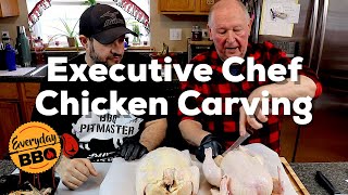 Carving Chicken w Chef Karl  How to Properly Carve a Chicken  Tips amp Tricks [upl. by Liban]