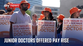 Junior doctors welcome 22 pay rise [upl. by Edras]