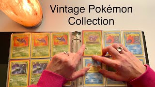 Looking at My Son’s Vintage Pokémon Card Collection  Soft Spoken Unintentional ASMR [upl. by Maxfield]