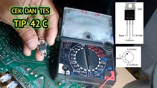 Cek Transistor TIP 42 C Menggunakan Multimeter Analog [upl. by Englebert]