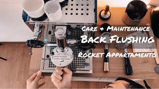 Back Flush Rocket Appartamento  Cleaning espresso machine [upl. by Katrine]