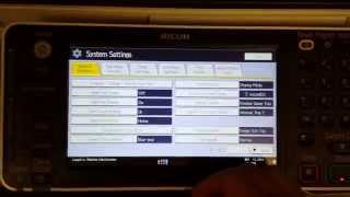 Ricoh MP Series Default Login admin at Device Panel [upl. by Ninel]