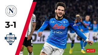 LIVE Napoli VS Como Score Serie A [upl. by Taffy]