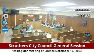 City of Struthers Council General Session [upl. by Leinaj]