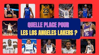 QUELLE EST LA PLACE DES LOS ANGELES LAKERS DANS LA HIÉRARCHIE DE LA CONFÉRENCE OUEST [upl. by Eidod985]