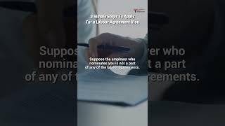 How to apply for a Labour Agreement visa 186  Short 67 australiaimmigration ytshorts australia [upl. by Assen128]