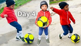 Baby boy playing Football Day4 Calcio Pallone Soccer Activities futbol football calcio soccer [upl. by Alla299]