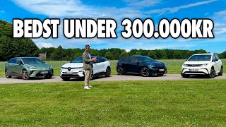 BEDSTE elbiler fra 200000 kr til 300000 kr – fra Renault BYD MG og Cupra [upl. by Sokil767]