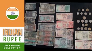 INDIAN RUPEE Coins amp Banknotes  PERSONAL COLLECTIONS [upl. by Eedyak]