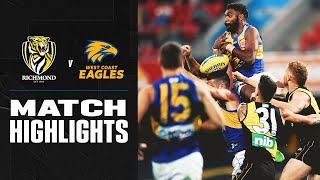 Richmond v West Coast Highlights  Round 14 2020  AFL [upl. by Peggy689]